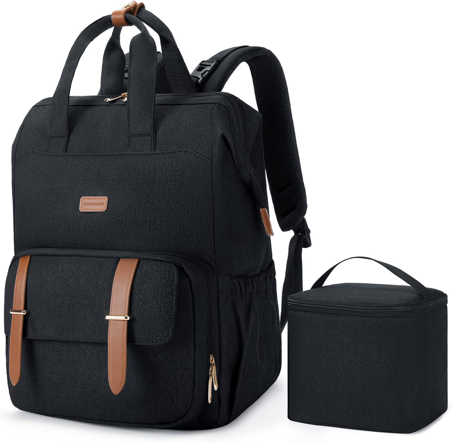 mommore Breast Pump Bag for Spectra S1/S2 & Medela with Insulated Cooler Black