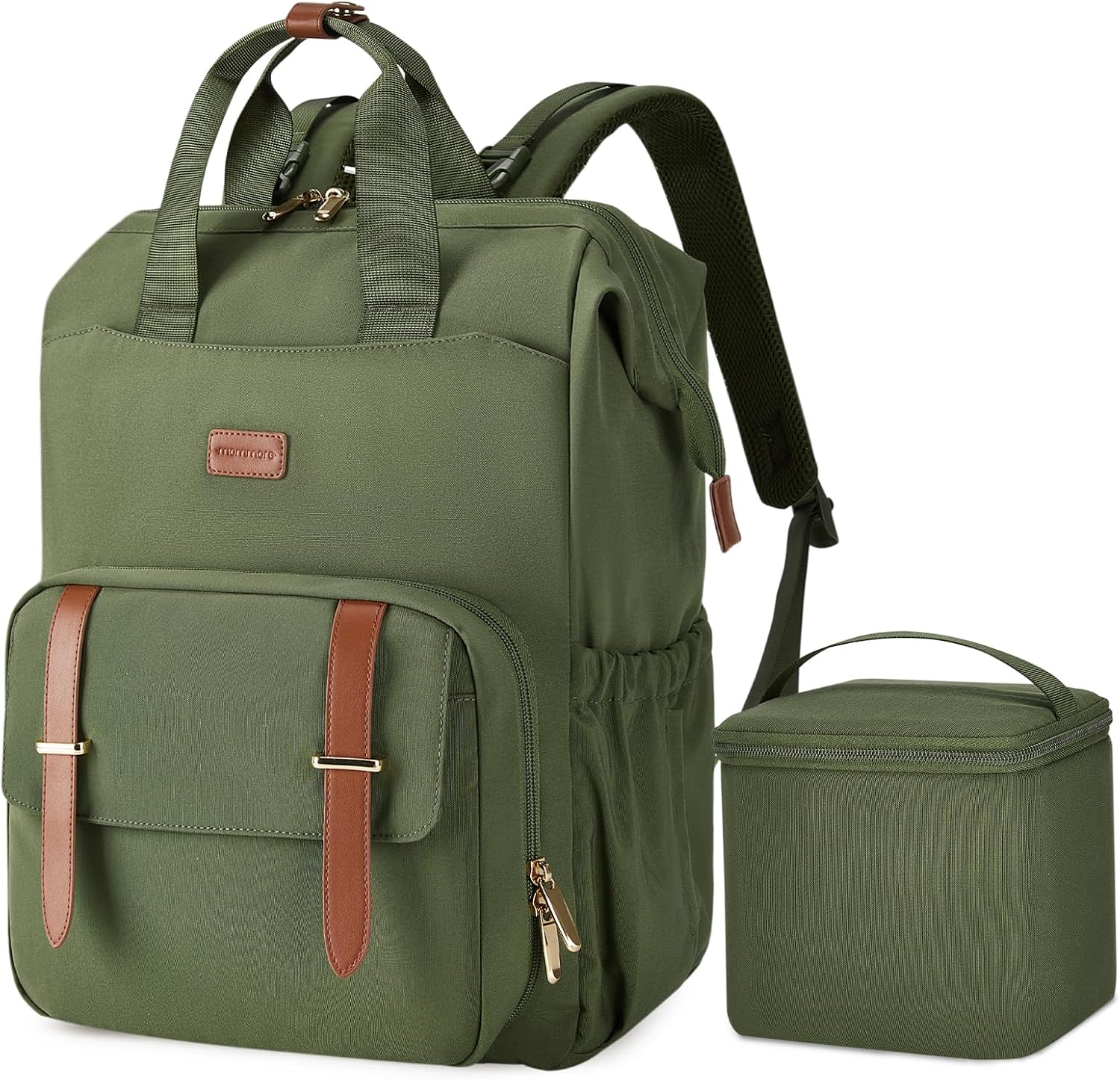 mommore Breast Pump Bag for Spectra S1/S2 & Medela with Insulated Cooler Green